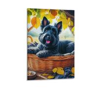 DHBANEIOK Chien mignon Murale Décoration Murale Peinture Sur Toile Impression Sur Toile Pour La Décoration De La Maison 08x12inch(20x30cm)