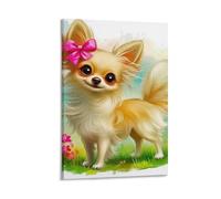 DHBANEIOK Chien mignon Murale Décoration Murale Peintures Sur Toile Impression Sur Toile Pour Salon Chambre Décorations 12x18inch(30x45cm)