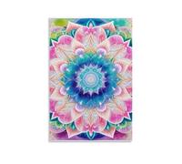 DHBANEIOK Fleur mandala Murale Decoration Murale Peintures Sur Toile Impression Sur Toile Pour Chambre Et Couloir Premium 08x12inch(20x30cm)