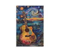 DHBANEIOK Guitaree Impression Sur Toile Portrait - Tableau Abstrait -Decoration Murale Salon Moderne - Image Sur Toile 20x30inch(50x75cm)