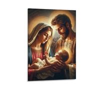 DHBANEIOK Jésus - Religion Murale Décoration Murale Peinture Sur Toile Impression Sur Toile Affiche Decoration Pour Chambre Et Couloir Premium 08x12inch(20x30cm)