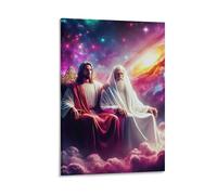 DHBANEIOK Jésus - Religion Murale Décoration Murale Peinture Sur Toile Impression Sur Toile Pour Chambre Et Couloir Premium 08x12inch(20x30cm)