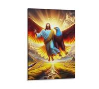 DHBANEIOK Jésus - Religion Murale Décoration Murale Peintures Sur Toile Impression Sur Toile Affiche Decoration Pour La Décoration De La Maison 20x30inch(50x75cm)