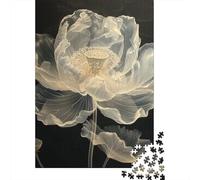 DHBANEIOK La Fleur de Lotus 1000 Pièces Puzzle pour Adultes 1000pcs (75x50cm)