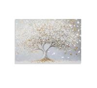 DHBANEIOK L'arbre de vie Impression Sur Toile L'art des arbres Image Sur Toile Tableau Mural Peinture À L'huile Minimalistes Art DecoSourision Pour Maison Bain Salon Chambre 12x18inch(30x45cm)
