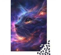 DHBANEIOK Le Chat Puzzle Adulte 1000 Pièces Artisanat Cadeau Famille Puzzle Classique 3D Puzzles Cadeau Unique DécoSourision Intérieure 1000pcs (75x50cm)
