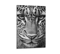 DHBANEIOK Le léopard Impression Sur Toile Inspiration Tableau Mural Image Sur Toile Photo Sur Toile Pour Salon Chambre À Bureau Restaurant 16x24inch(40x60cm)