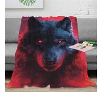DHBANEIOK Le Loup Flanelle Peluche Couverture Microfibre 3D Imprimées Durevole E Caldo Canapé Convient Adultes Et EnfLes Fourmis Rester Chaud en Hiver 60x80inch(150x200cm)