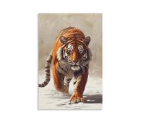 DHBANEIOK Le tigre Impression Sur Toile Tableaux Mur Art Décoration Peinture Toilettes Chambre Salon Décor À La Maison 20x30inch(50x75cm)