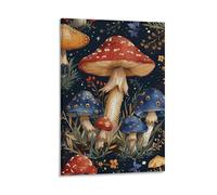 DHBANEIOK Les champignons Impression Sur Toile - Image Sur Toile -DecoSourision Murale - Tableaux DécoSourision Moderne - Tableau Mural - Tableaux Pour La Mur 12x18inch(30x45cm)