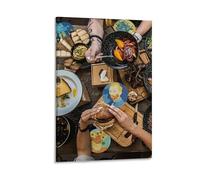 DHBANEIOK Repas collectif Murale Décoration Murale Peintures Sur Toile Impression Sur Toile Pour Salon Chambre Décorations 12x18inch(30x45cm)