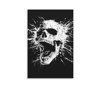 DHBANEIOK Squelette humain Impression Sur Toile Portrait - Tableau Abstrait -Decoration Murale Salon Moderne - Image Sur Toile 24x36inch(60x90cm)