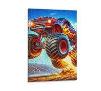 DHBANEIOK Véhicule tout terrain Murale Décoration Murale Image Sur Toile Tableau Impression Sur Toile Pour Salon Chambre Décorations 12x18inch(30x45cm)