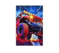 DHBANEIOK Véhicule tout terrain Murale Décoration Murale Image Sur Toile Tableau Impression Sur Toile Pour La Décoration De La Maison 16x24inch(40x60cm)