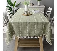 DHBHZD Nappe de Table 80x120cm Nappe Rectangle en Lin de Coton Nappe de Table en Lin de Coton épais Housse de Table Anti-poussière pour la Couverture de Table de fête Cuisine à Manger