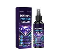 dhcprj Spray Fixateur pour Peinture Diamant Brillant Transparent 100 ml | Finition brillante transparente,séchage rapide,fixe les strass sans pinceau,idéal pour l'exposition,l'encadrement et les