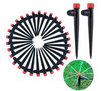 DHER 30pcs Irrigation goutte à goutte Emitter Goutteurs d'irrigation réglables Tête d'arrosage goutte à goutte sur 360 degrés, tête d'arrosage goutte à goutte enterrée pour jardin (A)