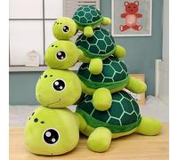 DHESSO 30cm-70cm créatif Grand Oeil Tortue en Peluche couché Tortue poupée Enfants Mignon Oreiller Jouet Doux Coussin Chambre décoration Tortue de mer 30cm