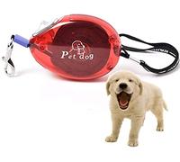 DHGTEP Mini Laisse Rétractable pour Chien, Laisse 2,5m pour Les Animaux De Petite Et Moyenne Taille Jusqu'à 25 Kg, Un Seul Bouton pour Ouvrir Et Fermer, Format De Poche (Color : Red)