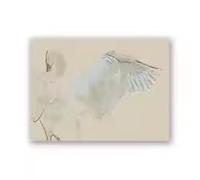 DHHXY Affiche cygne, dessin, peinture sur toile, impression animalière, tableau blanc neutre pour la décoration du salon (80x120cm/sans cadre)