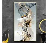 DHHXY Nordique luxueux arbre de cerf doré Tableau sur toile Affiche sur toile, impressions murales, peintures modernes sur toile pour la décoration de la maison, 30 x 42 cm, sans cadre