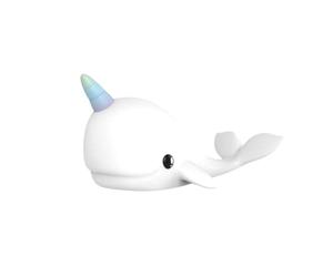 Dhink Baleine Veilleuse Toucher Rechargeable avec fonction minuterie et gradateur- Lampe multi couleur et lumière blanche