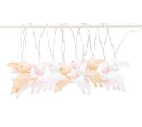 DHINK - Guirlande lumineuse LED Lapins pastel - Décoration pour chambre bébé et enfant - 10 lapins / 2 mètres - DHINK377-01