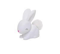 DHINK - Mini veilleuse LED Lapin blanc - Lampe de nuit pour chambre bébé et enfant avec minuteur et changement de couleur - DHINK473-01