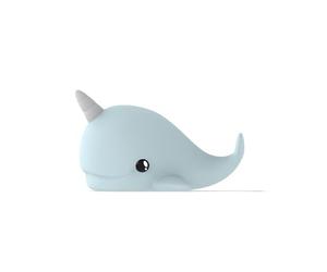 DHINK - Veilleuse LED Narval - Lampe de nuit silicone pour chambre Bébé et Enfant - Lampe chevet Enfant - Cadeau Naissance, Bleu