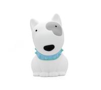 Dhink Veilleuse souple en silicone chien rechargeable Blanc G