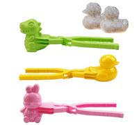 DHinkyoung Lot de 3 moules à sushis et à riz, moules à riz en forme d'animaux créatifs, moule à sushi en forme de pelle de canard, moule à sushis, croquettes (Dinosaure + lapin + canard), DHQY-121