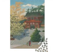 d'hiver Adulte Hachiman Shrine Kamakura Puzzle en Bois, 1000 pièces | Pour les soirées calmes : ce puzzle adulte 1000 pièces offre un loisir classique pensé pour les adultes.