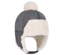 D'Hiver Bébé Chapeaux Mignon Chapeau Bonnet avec Oreillettes et Pom Pom pour Enfant Chaude Casquettes Cagoule Chapeaux Doublure Polaire Bonnet pour 1-4 Ans Mignon Fille Garçon Ski Cyclisme Snowboard
