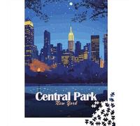 d'hiver Central Park at Night New York Puzzle en Bois, 1000 pièces