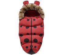 D'hiver Chancelières Universelle pour Poussettes,Accessoire Poussette,Sac de Couchage Bébé Hiver Chaud,Coupe-Vent, Imperméable, Résistant au Froid, Lavable (Red black)