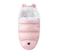 D'hiver Chancelières Universelle pour Poussettes,Accessoire Poussette,Sac de Couchage Bébé Hiver Chaud,Coupe-Vent, Imperméable, Résistant au Froid, Lavable (Rose)