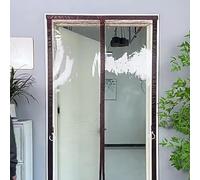 D'hiver EVA Transparent Rideau de Porte Entrée Isolant Phonique Thermique,Anti Froid Cuisine, Coupe-vent, Imperméable, Fermeture Automatique, Sans Percage