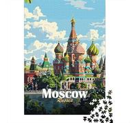 d'hiver Moscow Red Square Illustration Puzzle en Bois, 1000 pièces