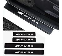 DHJKCBH 4 Pièces Car Plinthes Protection pour Ford Puma Carbone Fibre Voiture Garnitures de Seuil Portière Anti-Rayures Accessoires,B