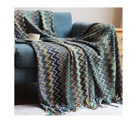 DHJKFU Couverture à Franges en Tricot ondulé Boho for canapé