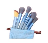 Dhjrefhhd Lot de 13 pinceaux de maquillage pour fond de teint, fard à paupières, pinceaux de maquillage, couleurs vives, faciles à prendre en main, ensemble de pinceaux de maquillage de voyage avec