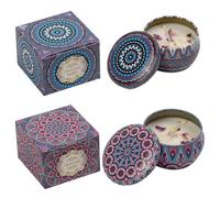DHJWDUX Coffret de 2 Bougies Parfumées Coffret Cadeau Femme, Lavande et Gardénia, Senteurs Apaisantes pour Chambre, Bureau et Salle de Bain