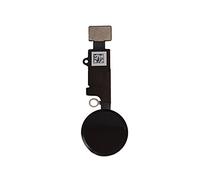 DHLK® Bouton Home Cable Compatible avec iPhone 7 Noir - NO Touch ID, NO Fonction Retour (A1660, A1778, A1779)
