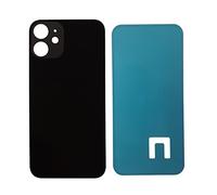 DHLK® Vitre Arrière Compatible avec iPhone 12 Mini - Verre Verre Back Glass Big Hole (Noir)