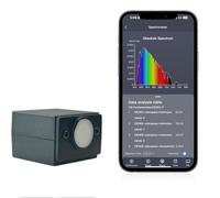 DHMYDPDZ Kit Spectromètre Portable Professionnel pour LED et Culture Plantes | Testeur Complet Lumière PPFD/par, Analyse Spectral 340-1000nm, CCT, IRC | Fourni avec Logiciel et Correcteur Cosinus