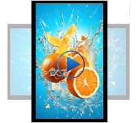 DHMYDPDZ Lecteur Multimédia Automatique, Moniteur LCD publicitaire, Écran Publicitaire, Prise en Charge USB, Lecture Automatique, Convient aux Centres Commerciaux, Entreprises 18.5in