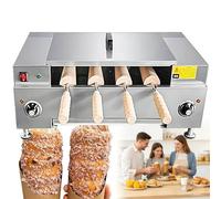 DHMYDPDZ Machine à Chimney Cakes (Kürtőskalács) avec Four, Gaufrier pour Cornets de Glace, Four Commercial Rotatif pour Chimney Cakes, Four à Pain-gâteau, Haute Puissance 3000 W, en Acier Inoxydable