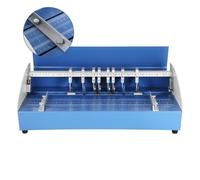 DHMYDPDZ Machine à Rainer électrique 3 en 1, Coupe-Papier Robuste avec perforateur et raineur, Table de Travail étendue et échelle de précision, pour menus, Livres, Cartes et Documents.