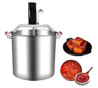 DHMYDPDZ Mélangeur Automatique Professionnel en Acier Inoxydable,15 L/25 L/40 L,pour confitures,sauces,Garnitures,assaisonnements pour Fondue Chinoise,Vitesse mélange réglable,grattoir à 4 Lames,20L