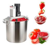 DHMYDPDZ Mixeur-mélangeur Automatique, mixeur électrique, mixeur Professionnel 180 W, grattoir à 4 Lames, mixeur à Confiture Automatique pour la préparation de confitures, sauces et soupes,25L